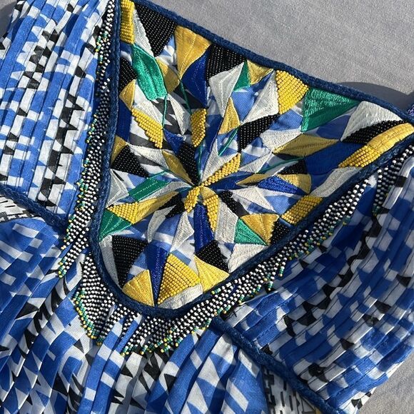 Ranna Gill Sunburst Maxi Dress Size XXS C17 - Picture 9 of 10